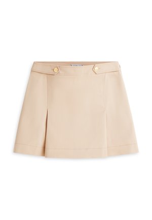 Tommy Hilfiger, PLEATED TWILL MINI SKIRT - Pleated skirt - beige