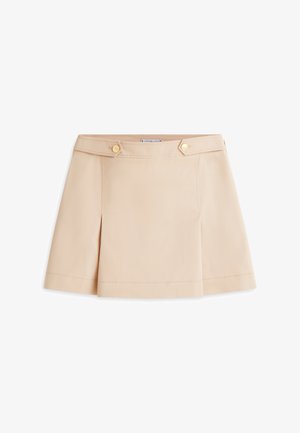 Tommy Hilfiger, PLEATED TWILL MINI SKIRT - Pleated skirt - beige