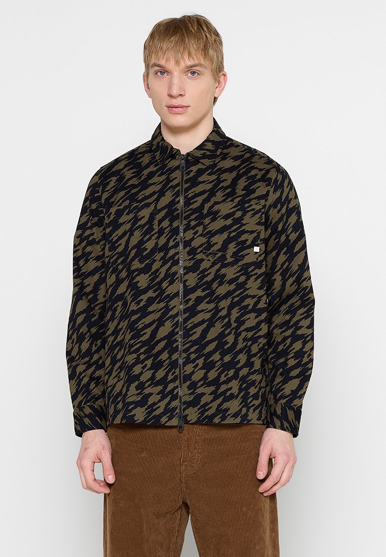 Farah Lichte jas olijfgroen