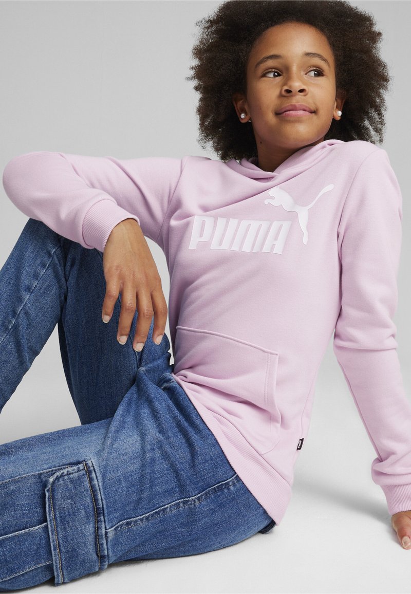 Puma - ESSENTIALS LOGO YOUTH FLICKA - Luvtröja - grape mist, Förstora