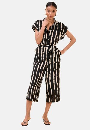 STRIPE SHORT SLEEVE - Buksedragter - black/white