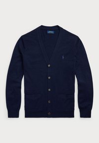 SLIM FIT WASHABLE WOOL V-NECK CARDIGAN  - Gilet - hunter navy