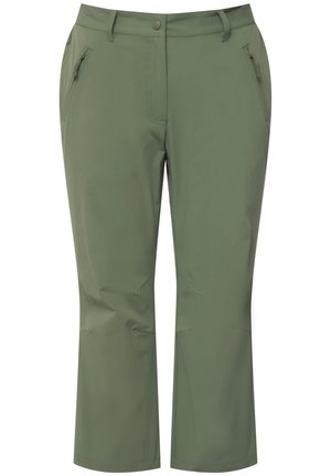 Ulla Popken 7/8-FUNKTIONSHOSE SCHNELLTROCKNEND KOMFORTBUND - Stoffhose - khaki