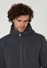 Sail Racing ZIP HOOD - Tröja med dragkedja - dark steel blue