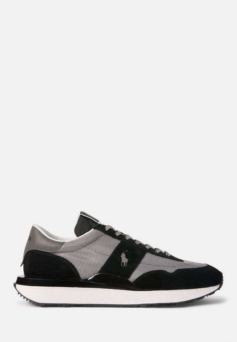 Polo Ralph Lauren - TRAIN 89 SUEDE & MESH SNEAKER UNISEX - Tossud - metallic gunmetal/black, Suurenda