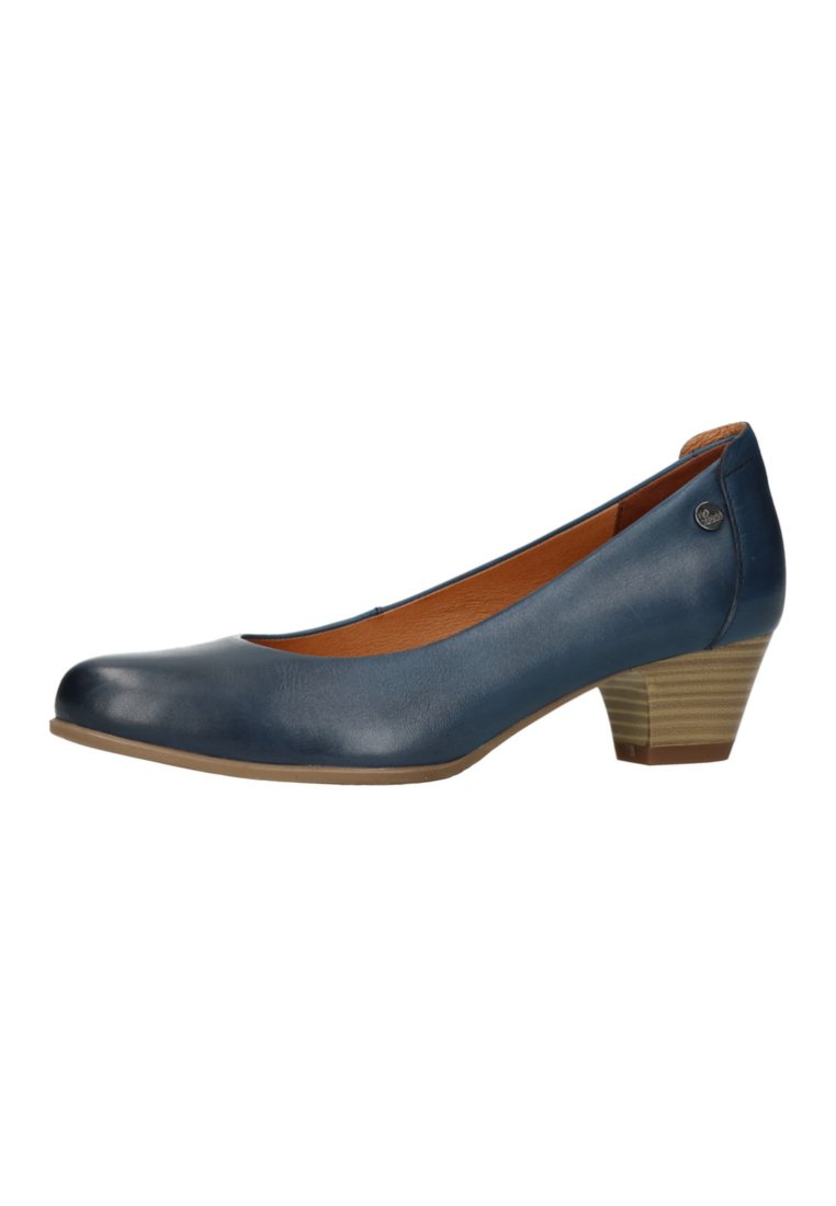Manfield MIT KLEINEM ABSATZ - Klassieke pumps - blue/blauw - Zalando.be