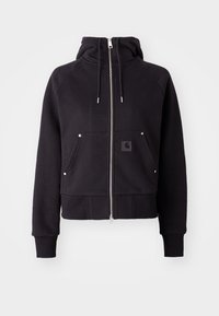 HOODED ELDON JACKET - Sweat zippé - black