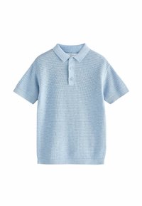 Next - REGULAR FIT - TEXTURED SHORT SLEEVE - Polo majica - blue Miniaturna slika 1