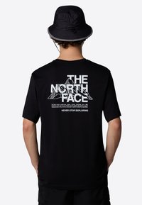The North Face RELAXED MOUNTAIN SKETCH - T-shirt med print - tnf black