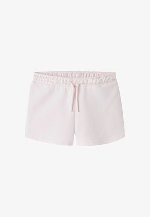 Krótki różowy spódniczka z elastycznym pasem i troczkiem, przeznaczona do codziennego noszenia.