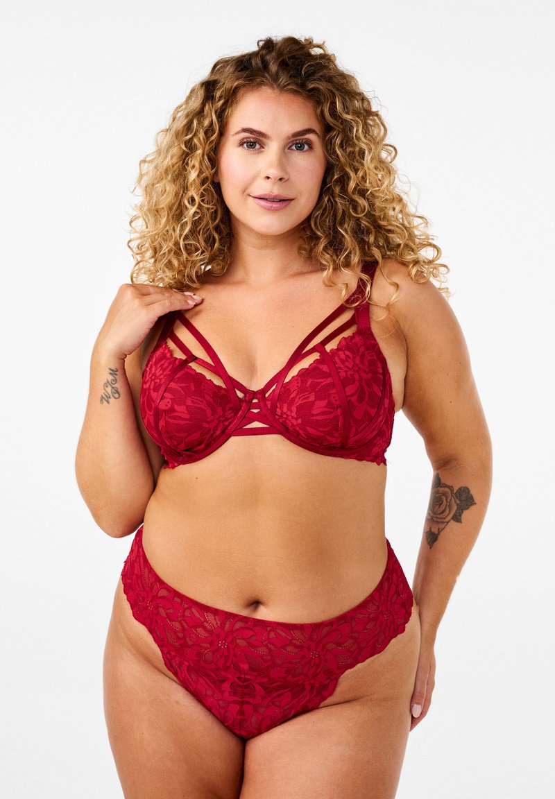 Devoted By Zizzi - Perizoma - rhythmic red, Ingrandire