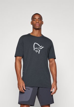 FJØRÅ - Print T-shirt - caviar