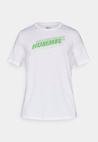 GRAPHIC TRIPLE LOGO TEE - Trükipildiga T-särk - white