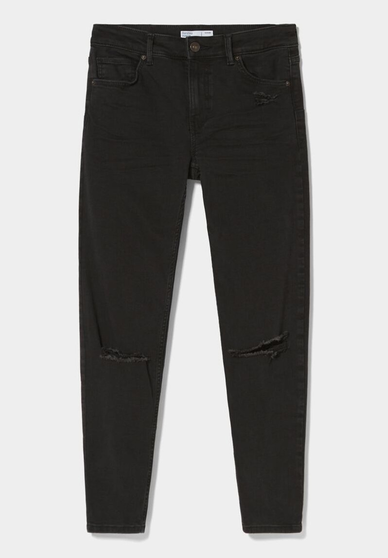Bershka PUSH UP - Jeans Skinny Fit - black/nero - Zalando
