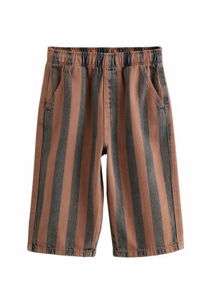 REGULAR FIT -  PULL ON WIDE  - Blugi drepți - rust brown stripe