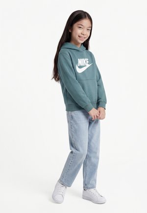 Nike Sportswear CLUB UNISEX - Jersey con capucha - mineral slate/white