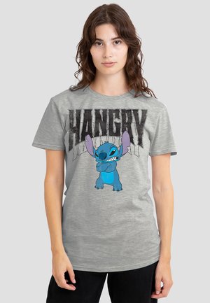 LILO & STITCH HANGRY - Print T-shirt - mottled grey