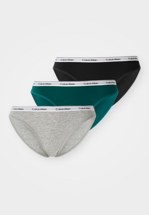 MODERN LOGO 3 PACK  - Slip - black/grey heather/turf