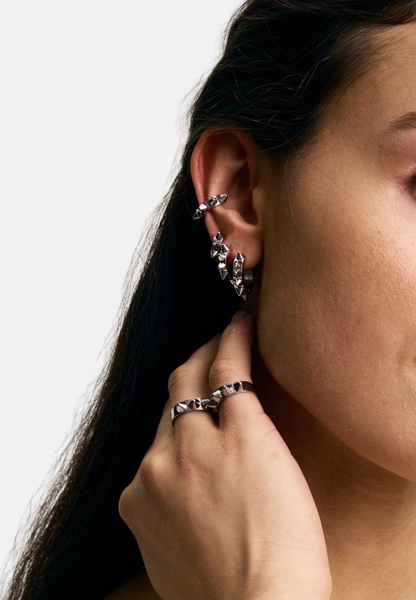 PEAK HOOPS ICON LARGE - Ohrringe - steel