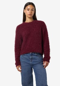 Noisy May NMSASSY O-NECK NOOS - Strikkegenser - windsor wine