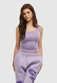 FELICIOUS - CONTRAST PIPING TANK - Viršus - violet Miniatiūros vaizdas 1