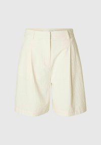 Selected Femme HØJTALJEDE - Šortky - snow white