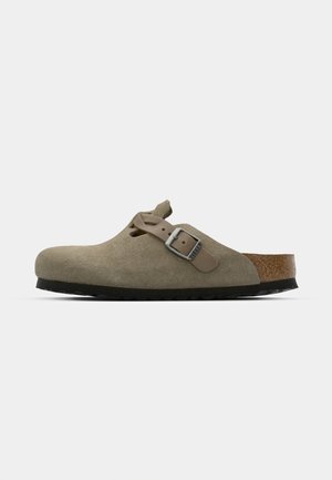 Birkenstock BOSTON LEVE BRAIDED NARROW - Slippers - taupe