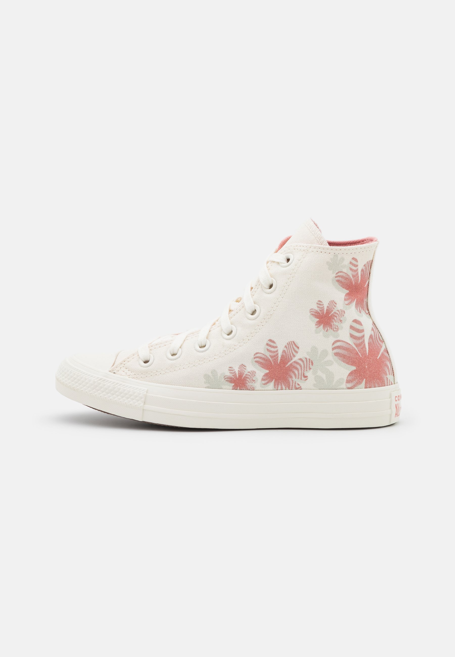 coral high top converse