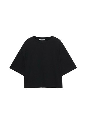 BOXY SHORT-SLEEVED - T-Shirt basic - black