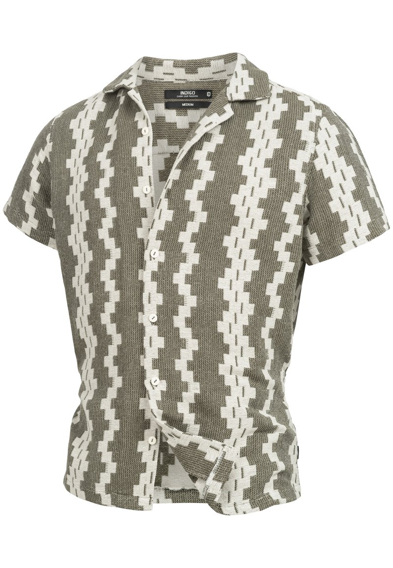 INDICODE JEANS INDICODE JEANS HEMD KURZARM INCOSBY - Overhemd - army ...