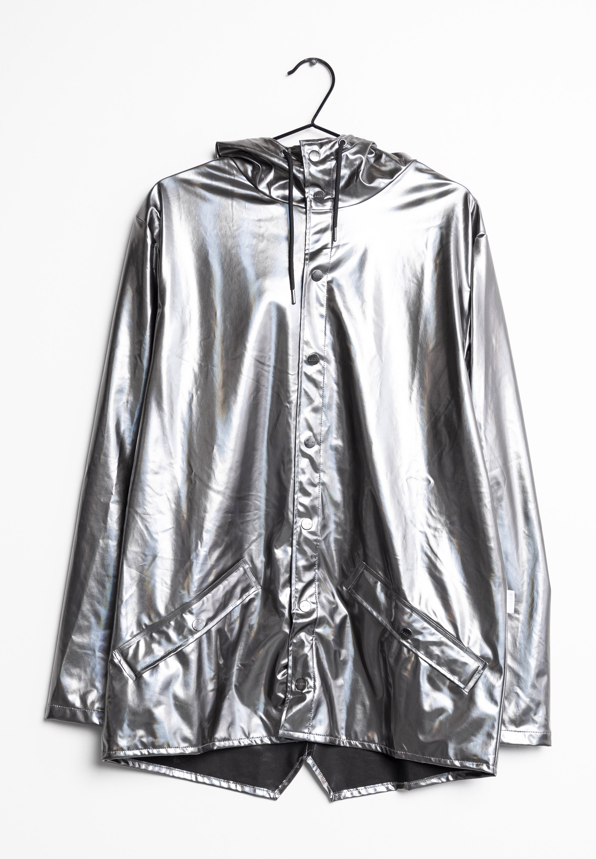 Rains Waterproof jacket silver/silver-coloured (Pre-owned