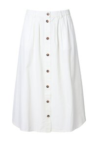 SCHMUCKKNÖPFE ELASTIKBUND - A-lijn rok - white denim