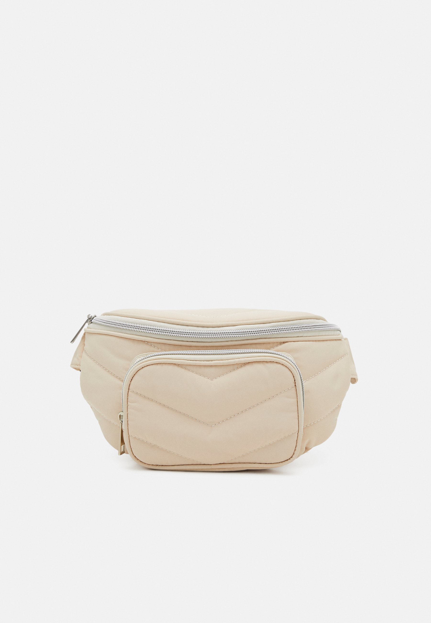 beige bum bag