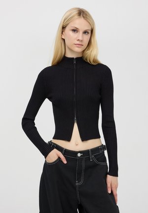 Terranova CON ZIP BIDIREZIONALE - Cardigan - nero