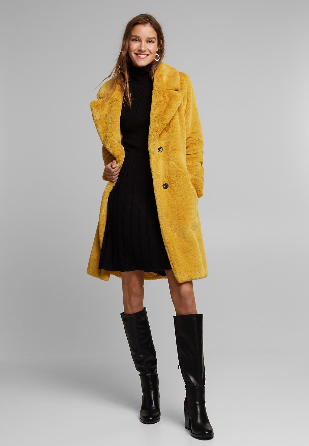 Winterjas dusty yellow Winterjas dusty yellow