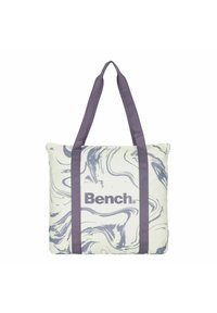Bench Shopping Bag - weiß violett