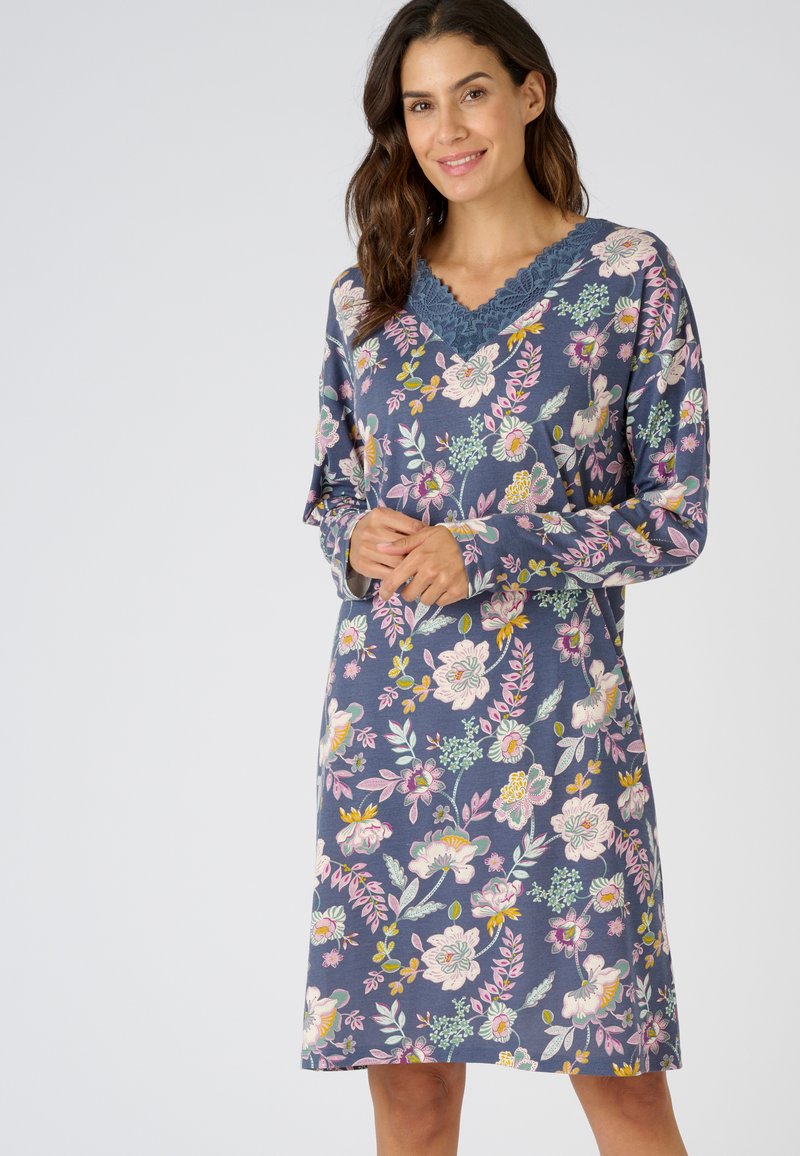 Damart Camicia da notte - gris fleuri