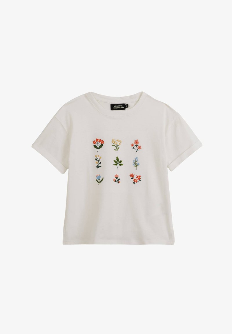 Monoprix T-shirt imprimé - ecru