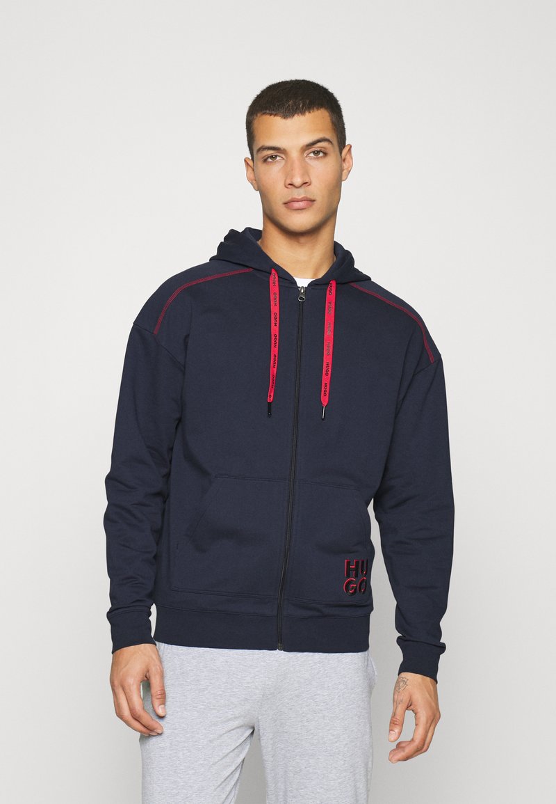 Hugo Boss Felpa con cappuccio e logo frontale J51194