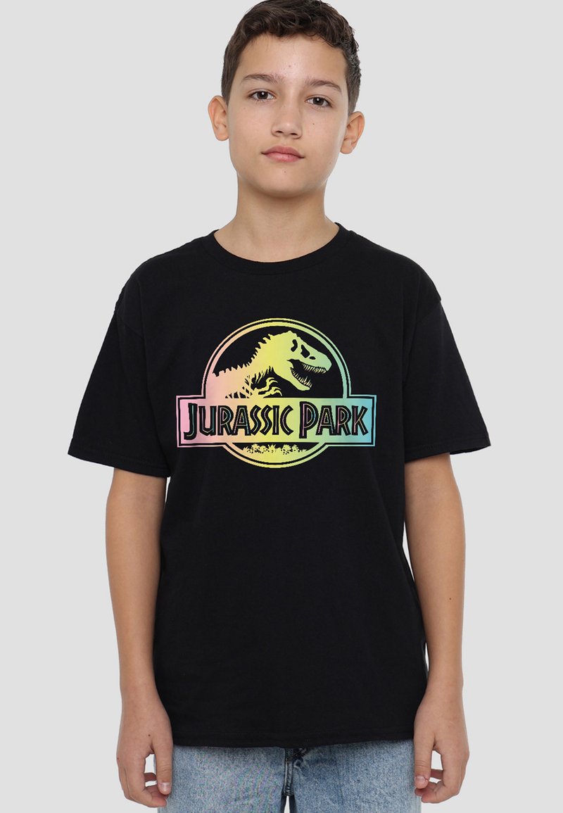 Universal Studios JURASSIC PARK GRADIENT LOGO S - Print T-shirt - black
