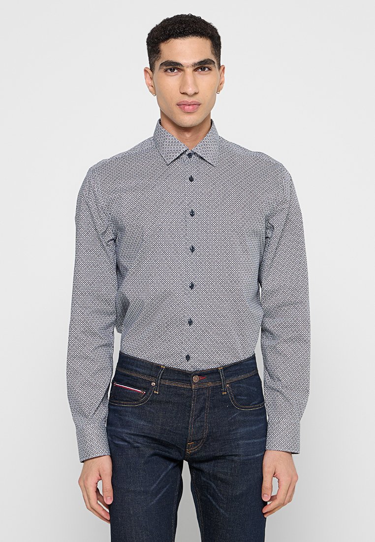 Hechter Paris Overhemd donkerblauw