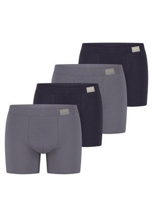 4ER PACK GO NATURAL - Boxer briefs - grau/dunkelblau