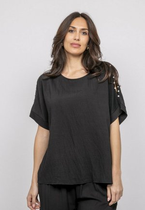 Dona x Lisa, TOP MANCHES COURTES FIZIA - Blouse - noir