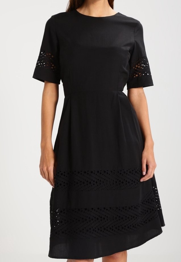 Selected Robe de jour - black