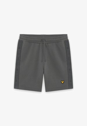 Lyle & Scott, LYLE & SCOTT MID BOTTOMS JACQUARD TAPE SHORTS - Pantaloni sportivi - y mercury grey
