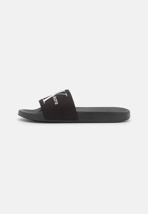SLIDE MONOGRAM - Ciabattine - black