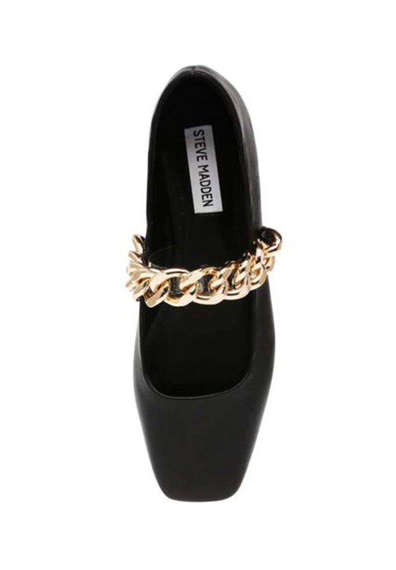 Damen Klassische Ballerinas | Steve Madden QUEENIE Riemchenballerina black leat/schwarz - LL55037 Damen Klassische Ballerinas | Steve Madden QUEENIE Riemchenballerina black leat/schwarz - LL55037