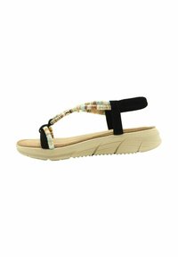 Merisell STAY - Sandalias de cu ña - black
