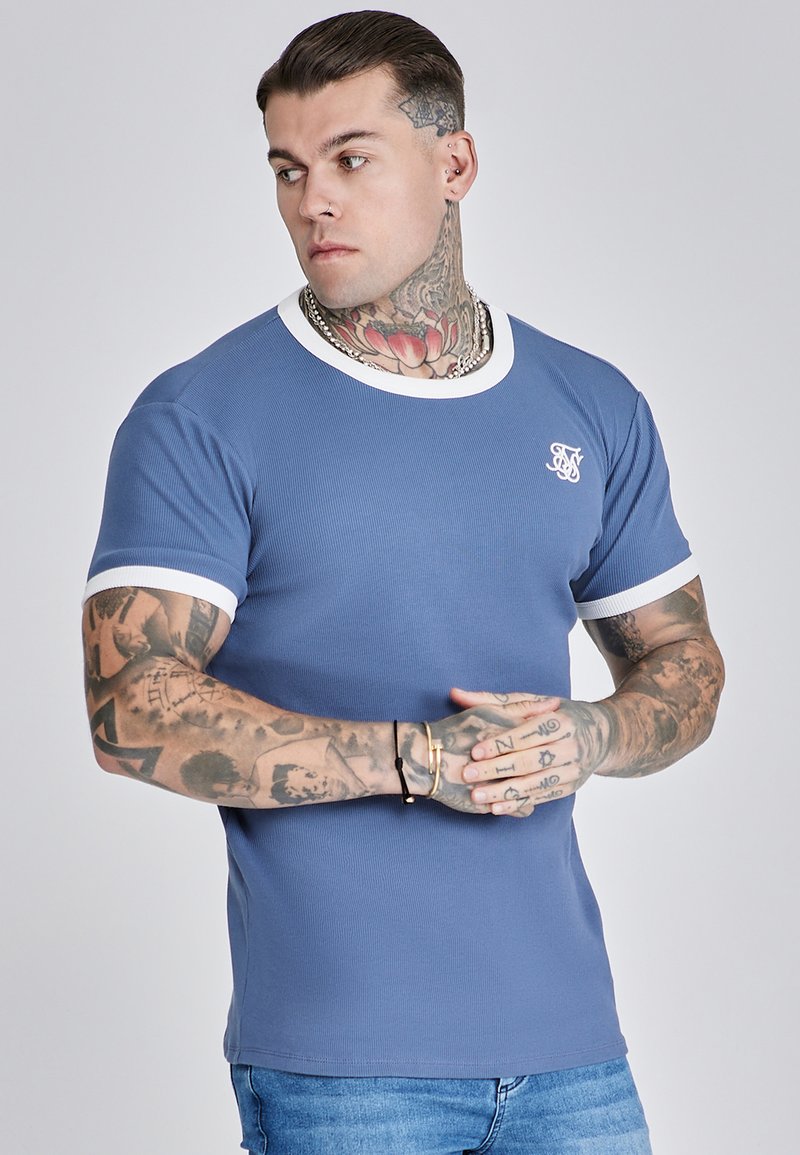 SIKSILK RINGER  - Basic póló - blue