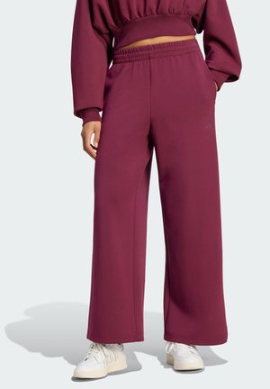 adidas Sportswear, SOFT LUX STRAIGHT LEG PANTS - Долнище на анцуг - maroon
